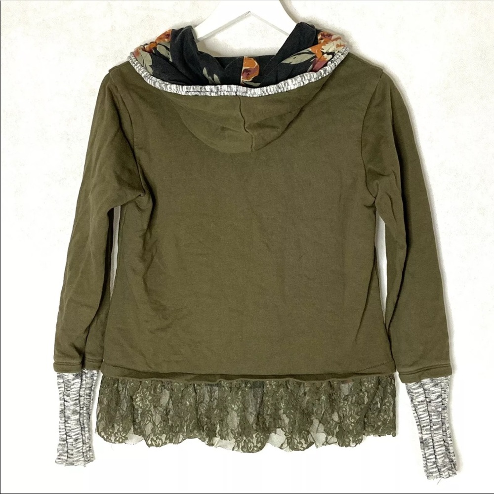 Scrapbook Zip Sweatshirt Hoodie Jacket XS - Picture 4 of 7